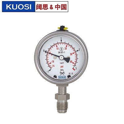 232.35.63型波登管壓力表  安全型不銹鋼壓力表