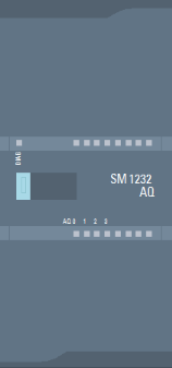 模擬量輸出模塊 AQ4 x 14 位；插入式端子排；輸出：+/-10V，0 到 20mA；診斷可組態(tài)；可選擇輸出替代值